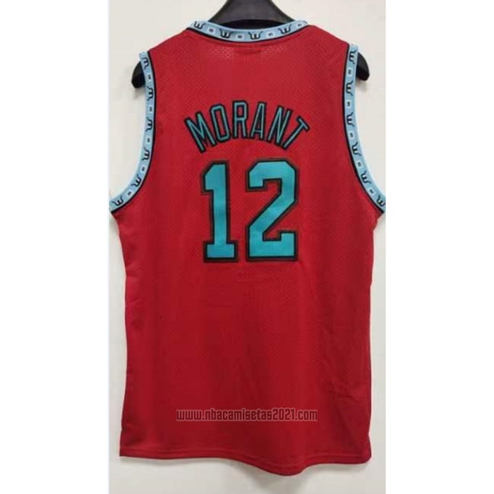 Camiseta Memphis Grizzlies Ja Morant #12 Mitchell & Ness 1998-99 Rojo